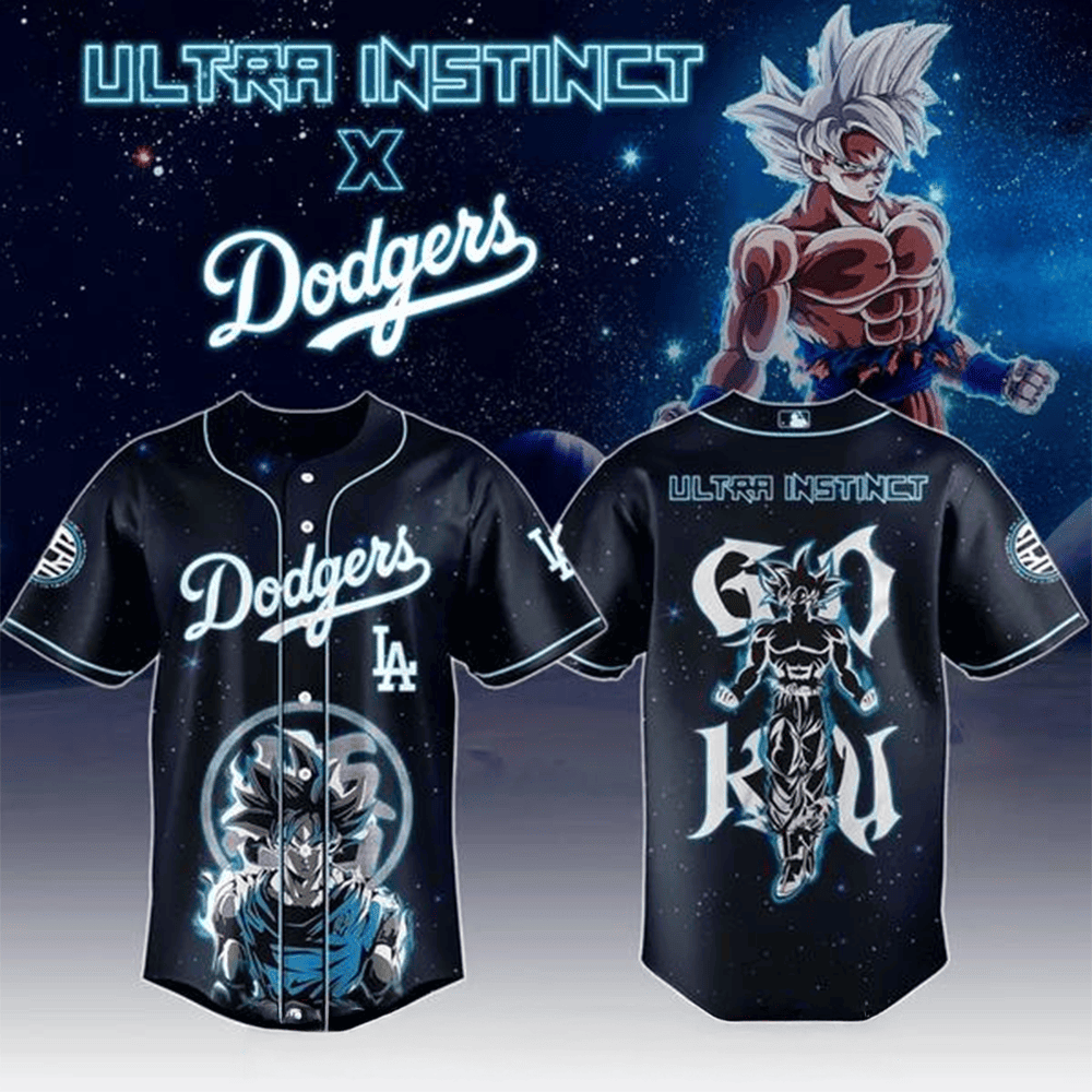 Goku Ultra Instinct x Los Angeles Dodgers 2026 Special Jersey Useful Gifts For Dad