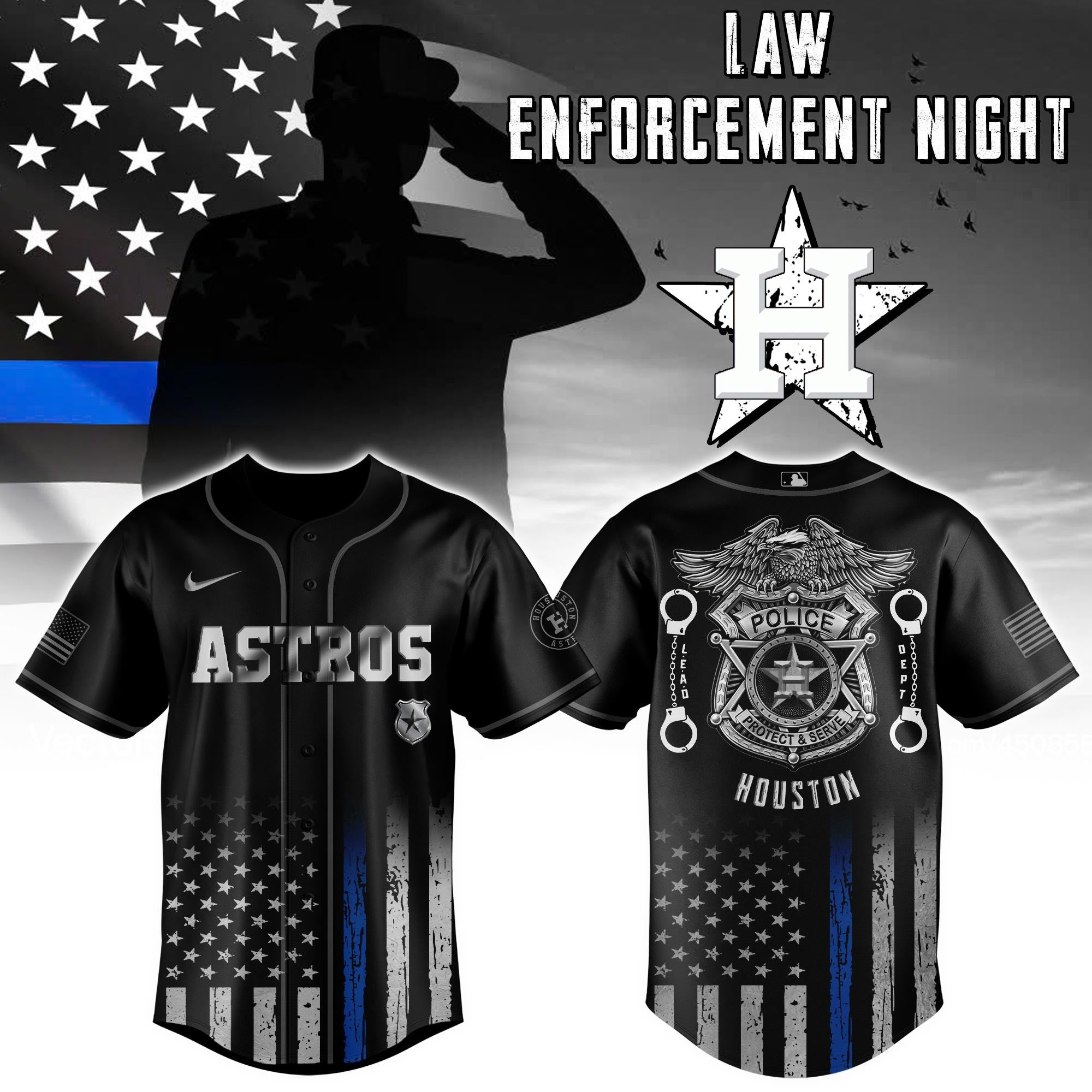 Houston Astros x Law Enforcement Night Edition Jersey 2026