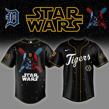 Detroit Tigers x Star Wars 2026 Baseball Jersey Detroit Tigers Merch Dad Fathers Day Gifts