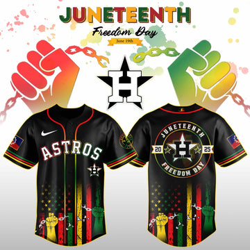Houston Astros Juneteenth Day 2026 Special Jersey Houston Astros Merch Father's Day Gifts