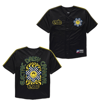 EDC Merchandise EDC Sunflower Smiles Baseball Jersey Gifts For Music Fans