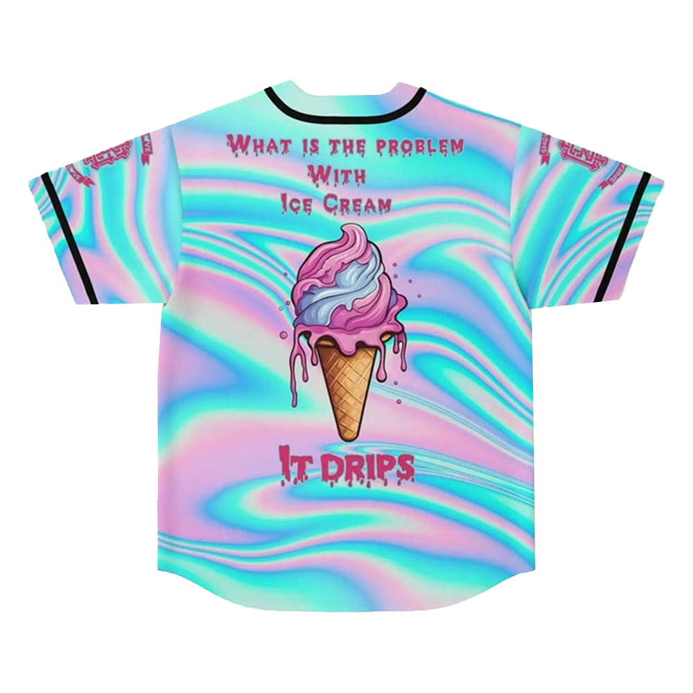 Griz Merch Ice Cream Griz Baseball Jersey Gifts For DJ Fans