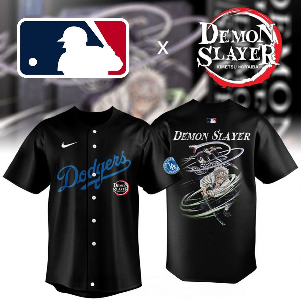 Demon Slayer x Los Angeles Dodgers 2026 Baseball Jersey Bonus Dad Gifts