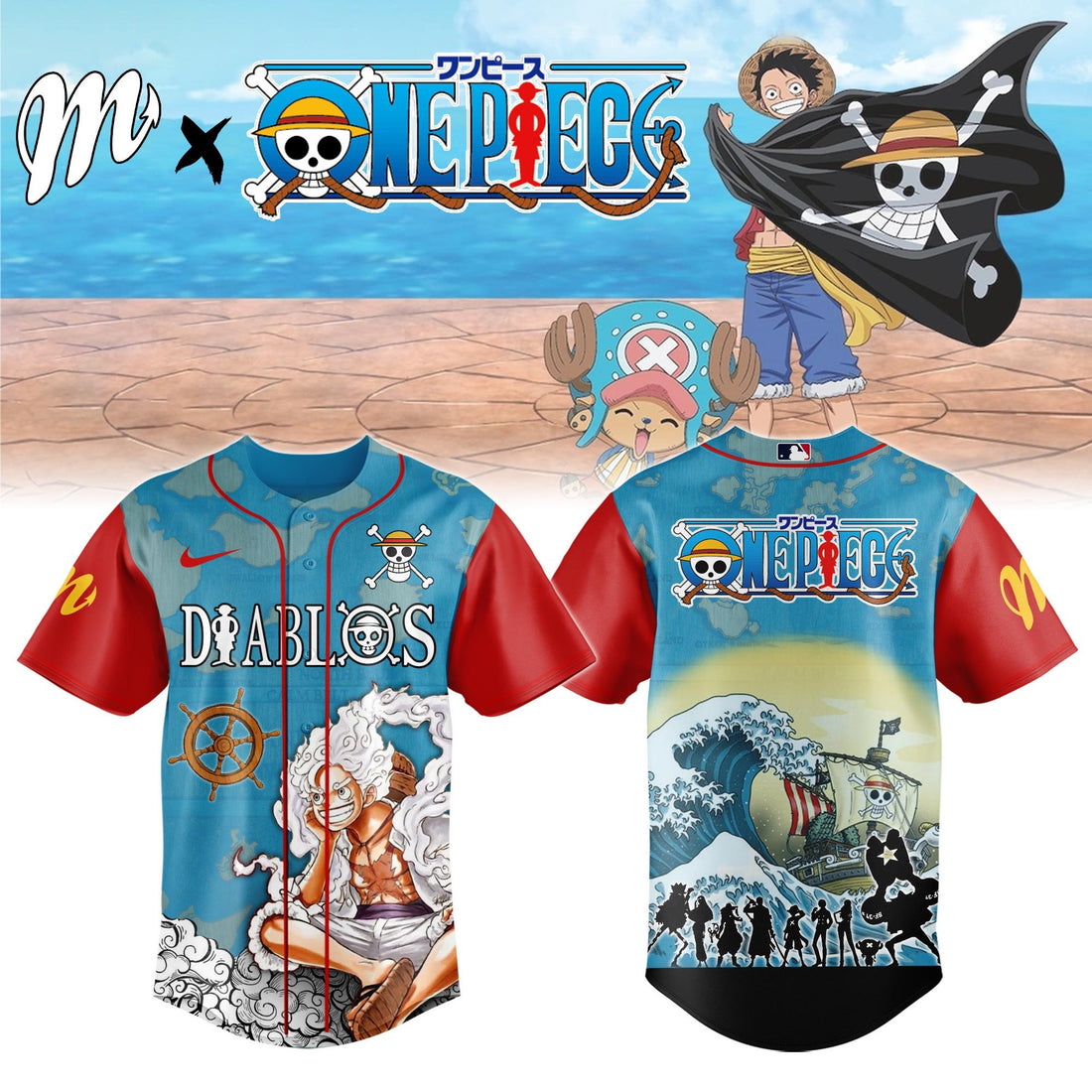 Diablos Rojos del Mexico x One Piece 2026 Special Jersey Gift Ideas For Husband
