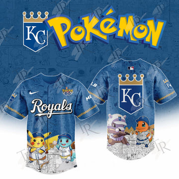 2026 Kansas City Royals Pokemon Go Special Edition Baseball Jersey Baseball Gifts Ideas