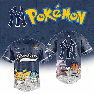 2026 New York Yankees Pokemon Go Special Edition Baseball Jersey Gifts For Baseball Fans