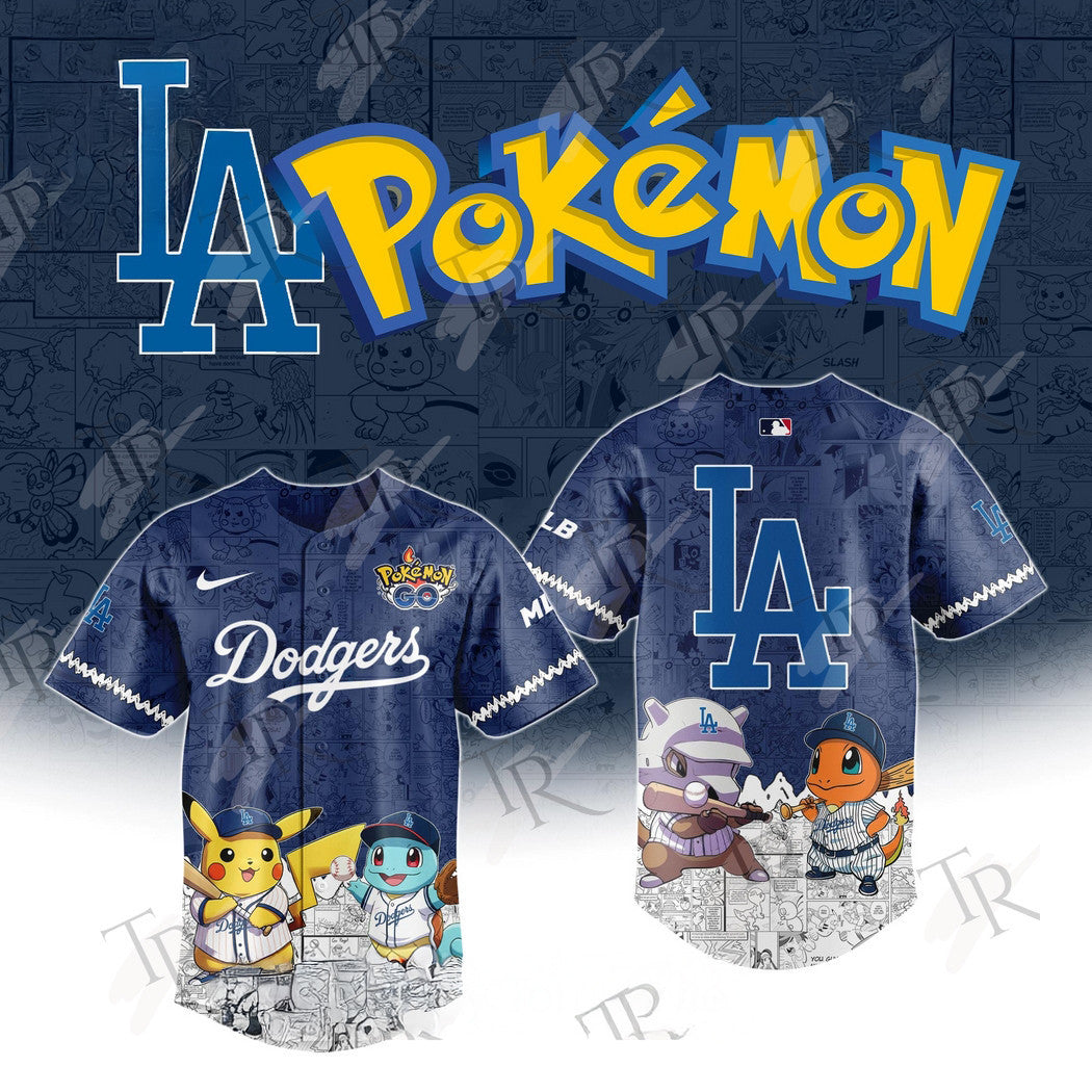 2026 Los Angeles Dodgers Pokemon Go Special Edition Baseball Jersey Baseball Best Gifts