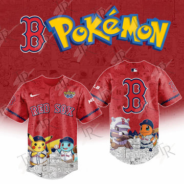 2026 Boston Red Sox Pokemon Go Special Edition Baseball Jersey Baseball Coach Gift Ideas
