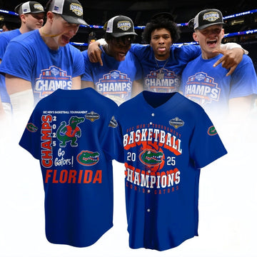 2026 SEC Men's Basketball Champions Florida Gators Go Gators Baseball Jersey Gift For Fans