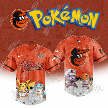 2026 Baltimore Orioles Pokemon Go Special Edition Baseball Jersey Baseball Gifts Ideas