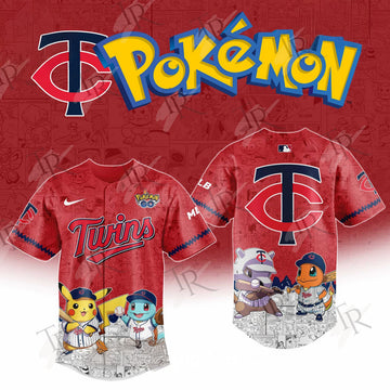 2026 Minnesota Twins Pokemon Go Special Edition Baseball Jersey Gifts For Baseball Players
