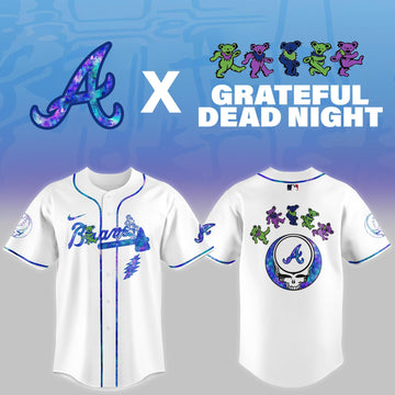 Atlanta Braves 2026 Grateful Dead Night Jersey Baseball Merch Unique Gifts For Fans
