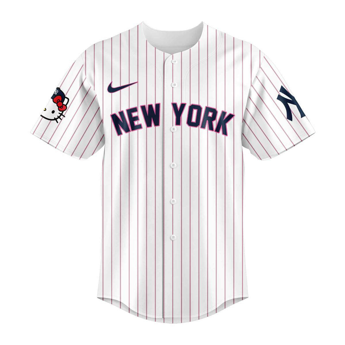 2026 New York Yankees World Series Shirt New York Yankees Jersey x Hello Kitty 50TH Merch Father Son Gifts