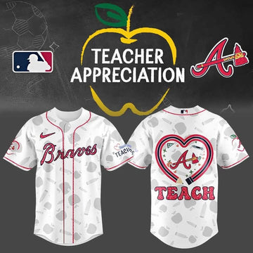Atlanta Braves Teacher Appreciation Jersey Merch Honor Teachers Day Baseball Fan Gifts