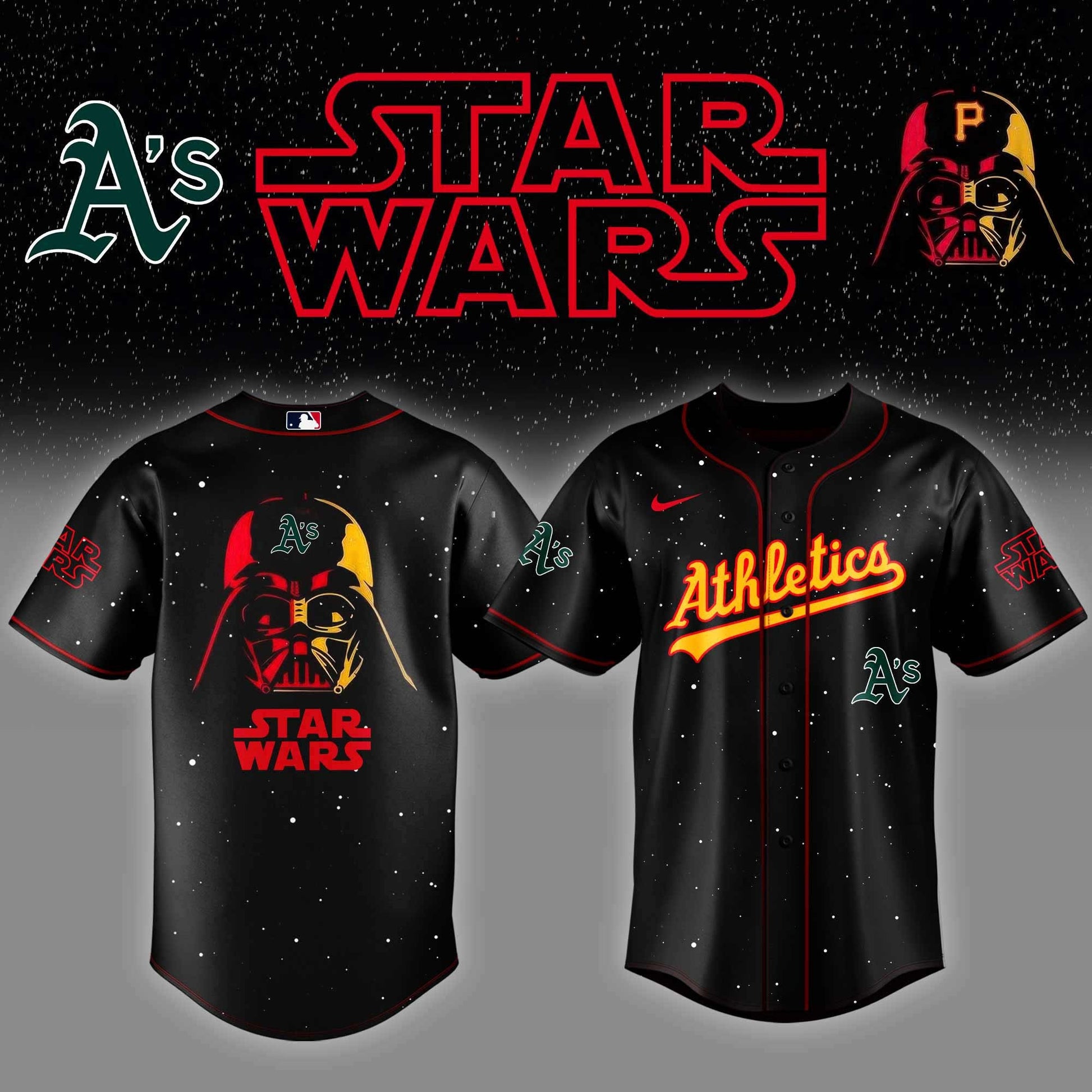 Athletics x Star Wars Baby Yoda Game Night Baseball Jersey Gift Ideas For Hockey Fans