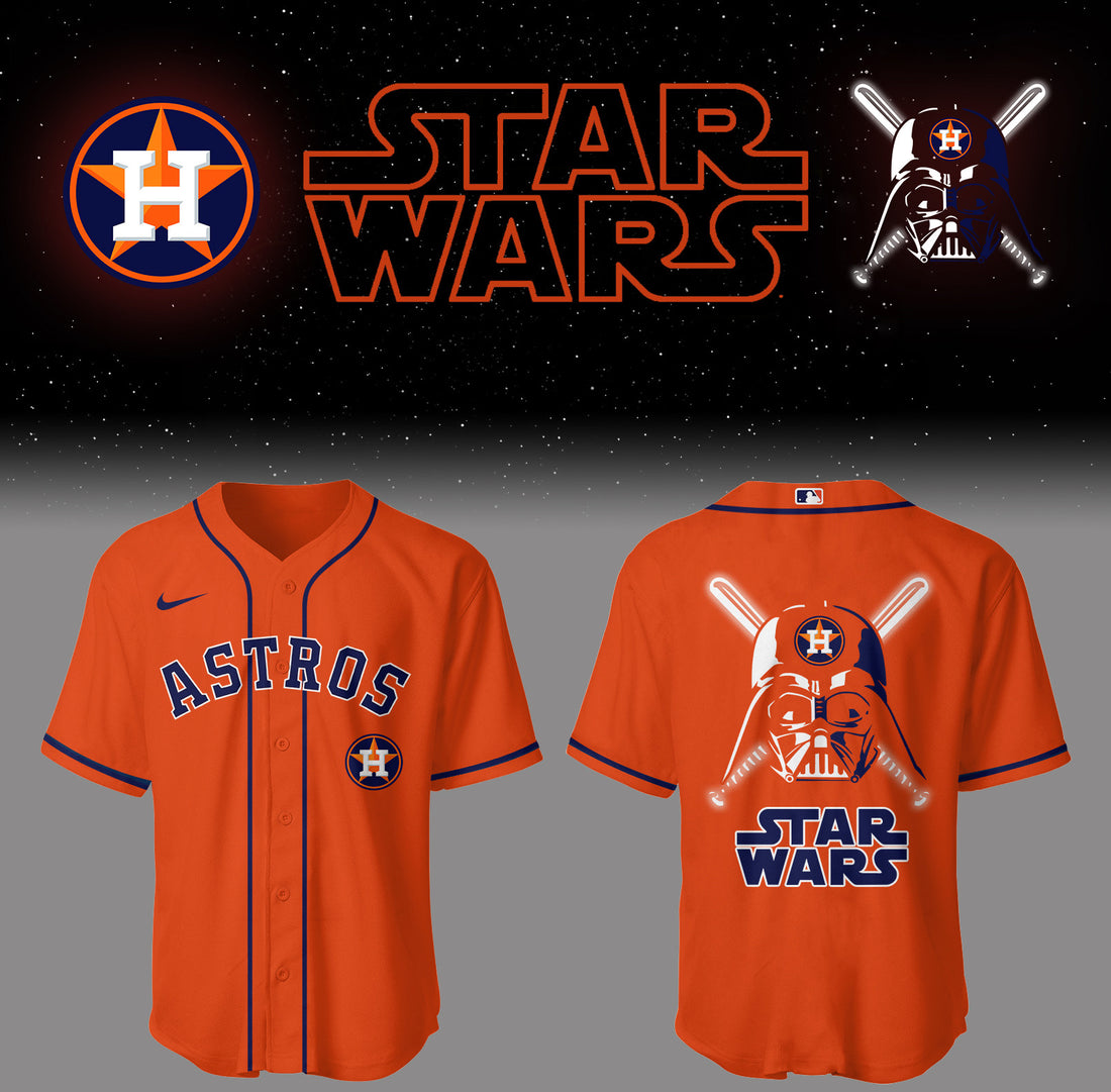 Astros Baseball 2026 Astros x Star Wars 2026 Orange Jersey Gifts For Baseball Players