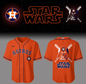 Astros Baseball 2026 Astros x Star Wars 2026 Orange Jersey Gifts For Baseball Players