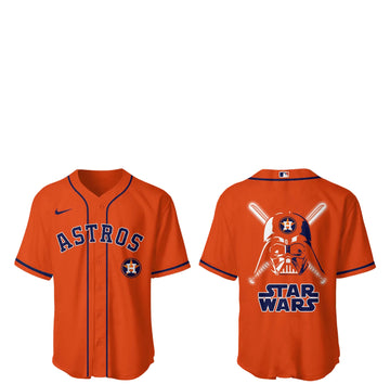 Astros Baseball 2026 Astros x Star Wars 2026 Orange Jersey Gifts For Baseball Lovers