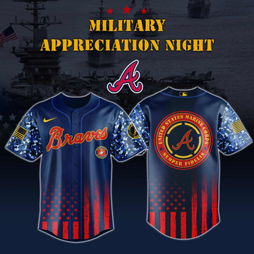 Atlanta Braves x Marine Corps Military Appreciation Night Jersey Editions 2026 Atlanta Braves Merch
