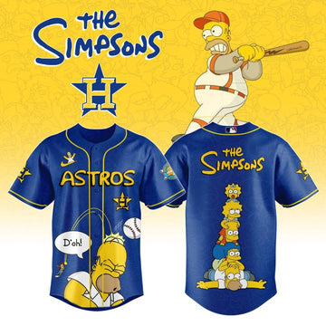 Astros x The Simpsons 2026 Throwback Jersey Gift Ideas For Baseball Players