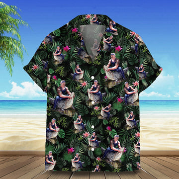 Trump 2024 Hawaiian Shirt Donald Trump Campaign Hawaiian Button Up Shirt Gifts For Daddy