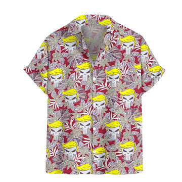 Trump 2024 Hawaiian Shirt Pro Trump Mens Tropical Shirt Gifts For MAGA Supporters