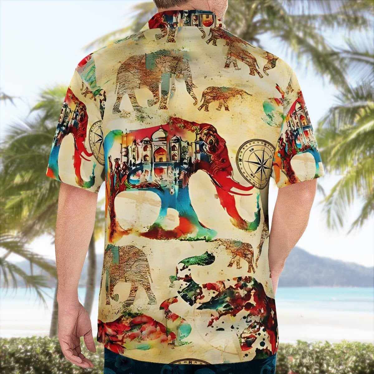 Elephant Hawaiian Shirt Unisex Streetwear Unique Gifts For Boyfriend Girlfriend