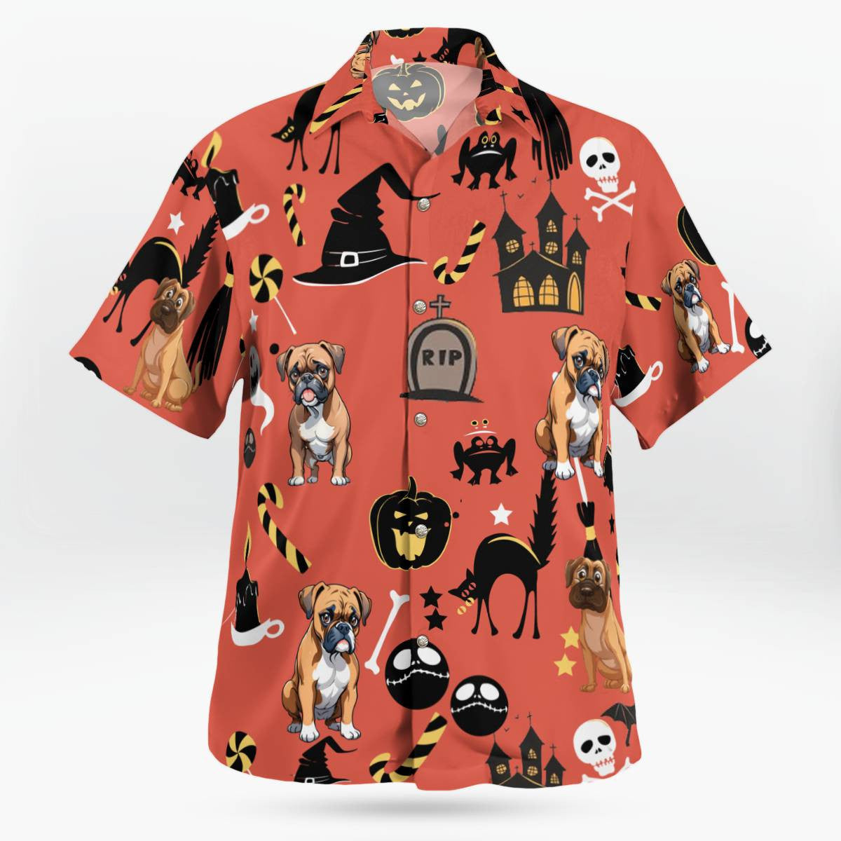 Boxer Halloween Hawaiian Shirt Best Halloween Gifts Ideas For Him Her