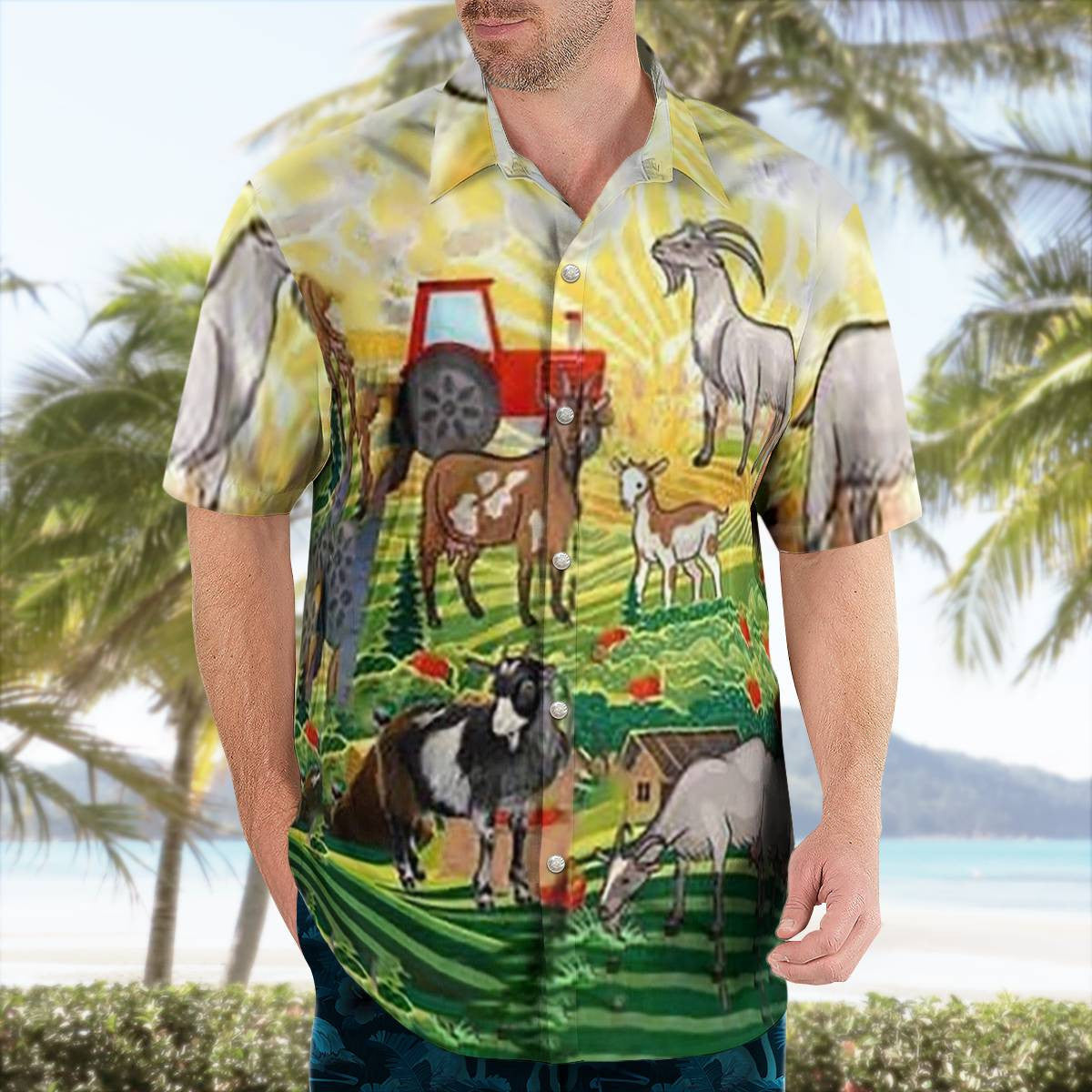 Goat Hawaiian Shirt Unisex Streetwear Unique Gifts For Boyfriend Girlfriend