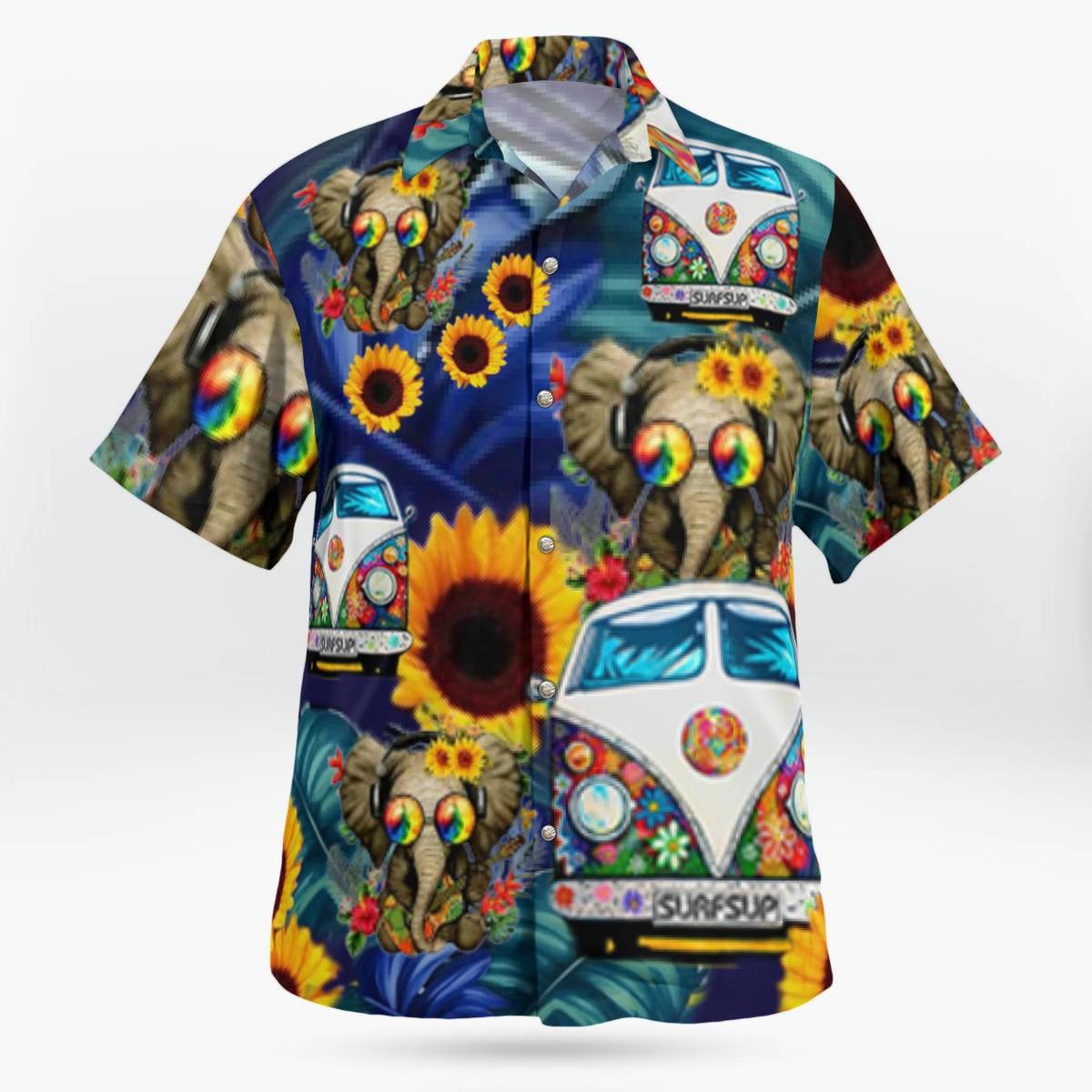 Elephant Hawaiian Shirt Unisex Streetwear Unique Birthday Gifts For Dad