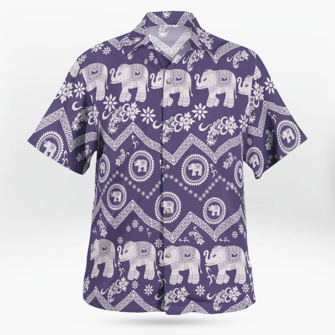 Elephant Hawaiian Shirt Unisex Streetwear Unique Birthday Gifts For Men Women
