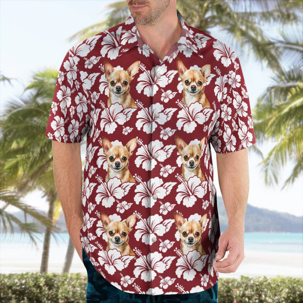 Chihuahua Hawaiian Shirt Unisex Streetwear Unique Gifts For Boyfriend