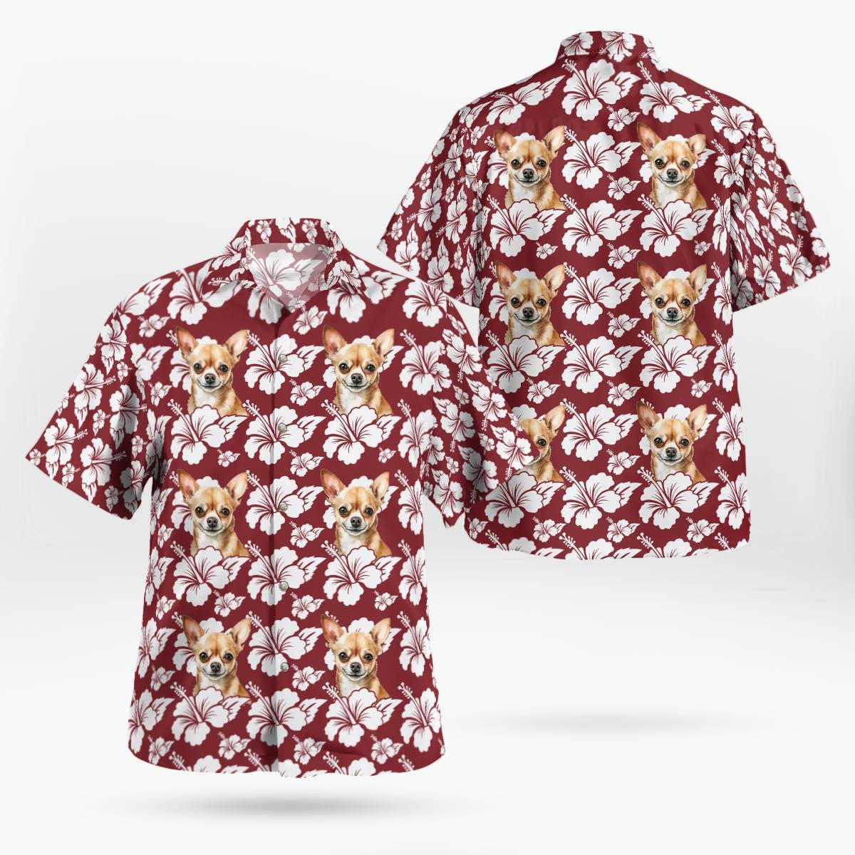 Chihuahua Hawaiian Shirt Unisex Streetwear Unique Gifts For Boyfriend