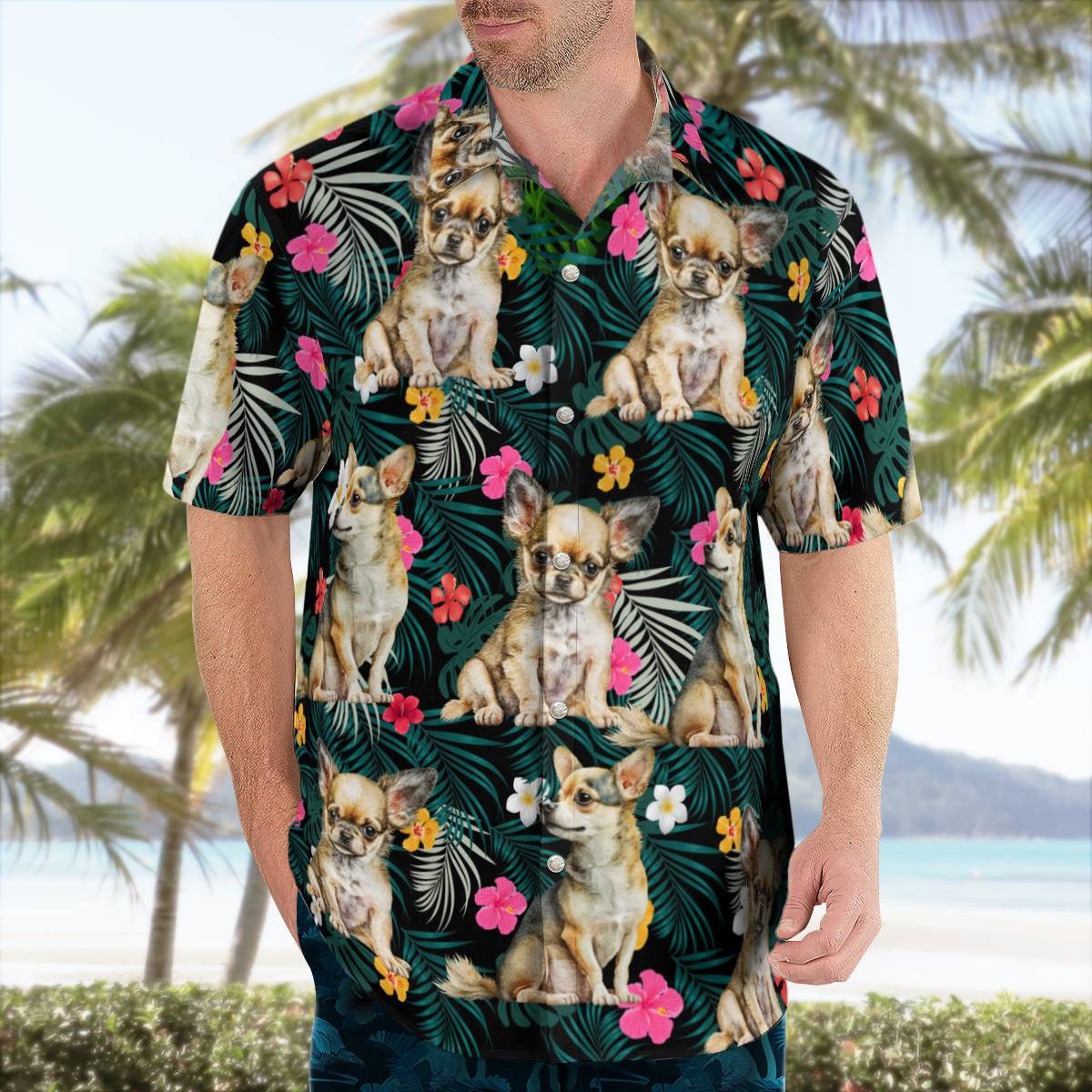 Chihuahua Hawaiian Shirt Unisex Streetwear Birthday Gifts For Dog Lovers