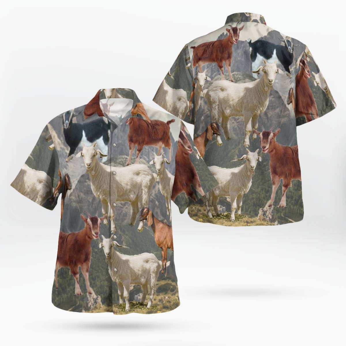 Goat Hawaiian Shirt Unisex Streetwear Unique Gifts For Boyfriend