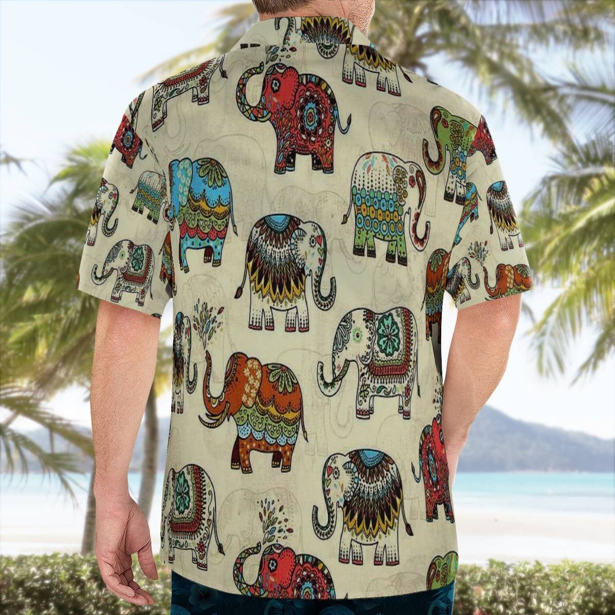 Elephant Hawaiian Shirt Unisex Streetwear Unique Gifts For Husband