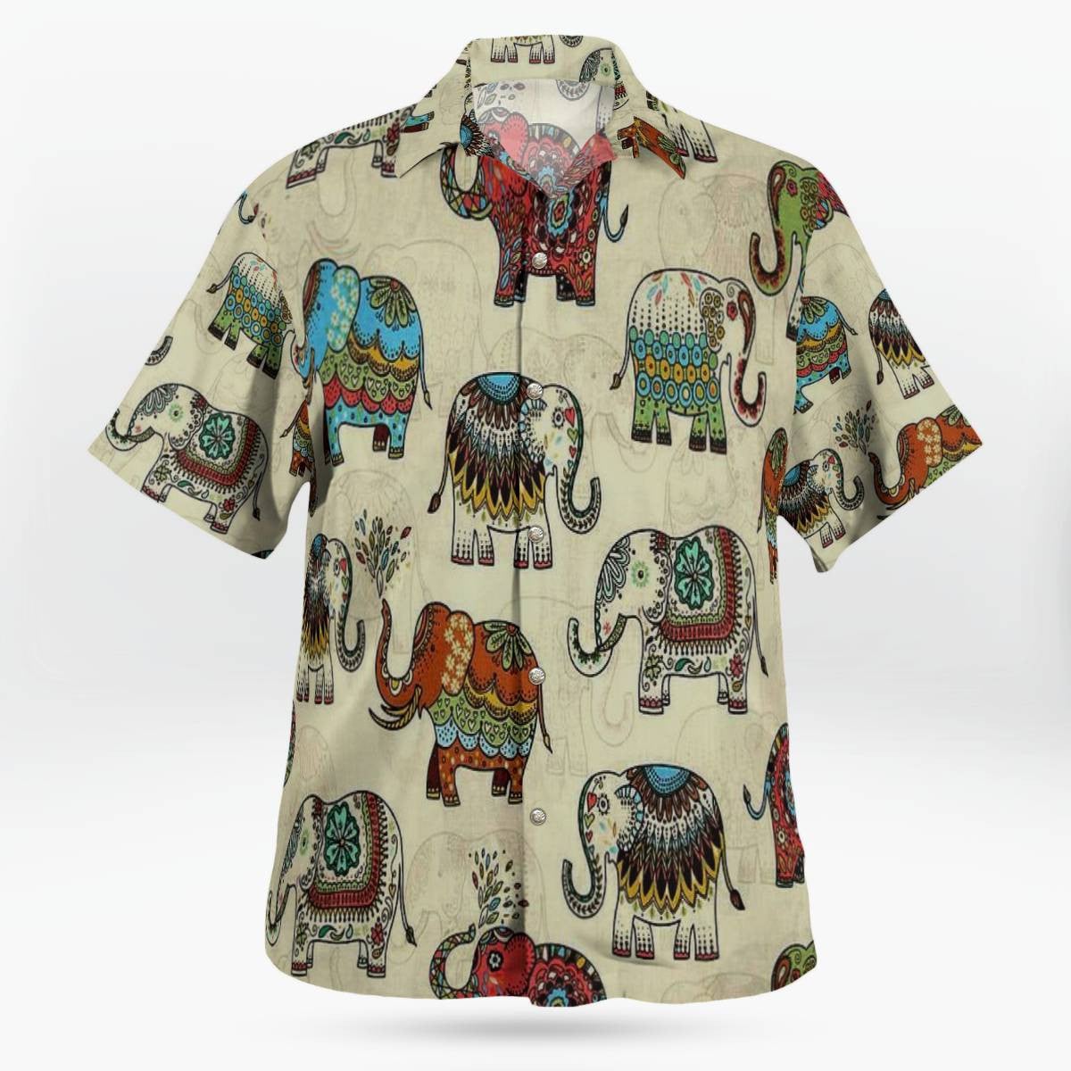 Elephant Hawaiian Shirt Unisex Streetwear Unique Gifts For Husband