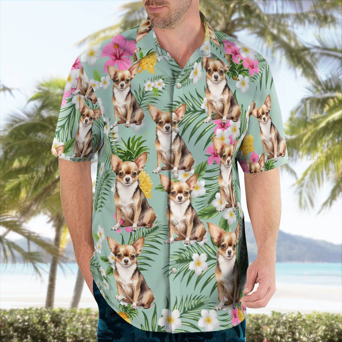 Chihuahua Hawaiian Shirt Unisex Streetwear Unique Gifts For Chihuahua Lovers