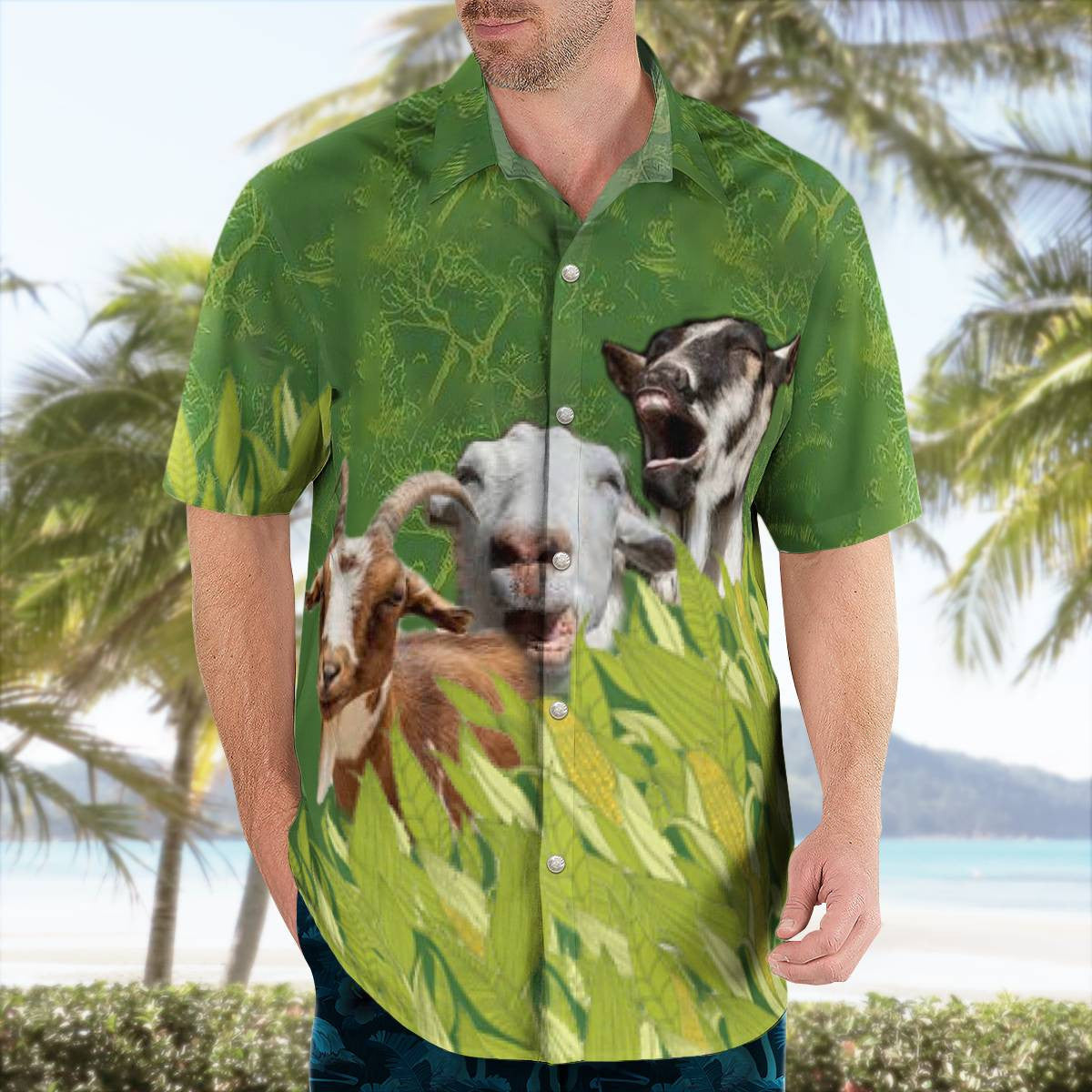 Goat Hawaiian Shirt Unisex Streetwear Unique Gifts For Husband