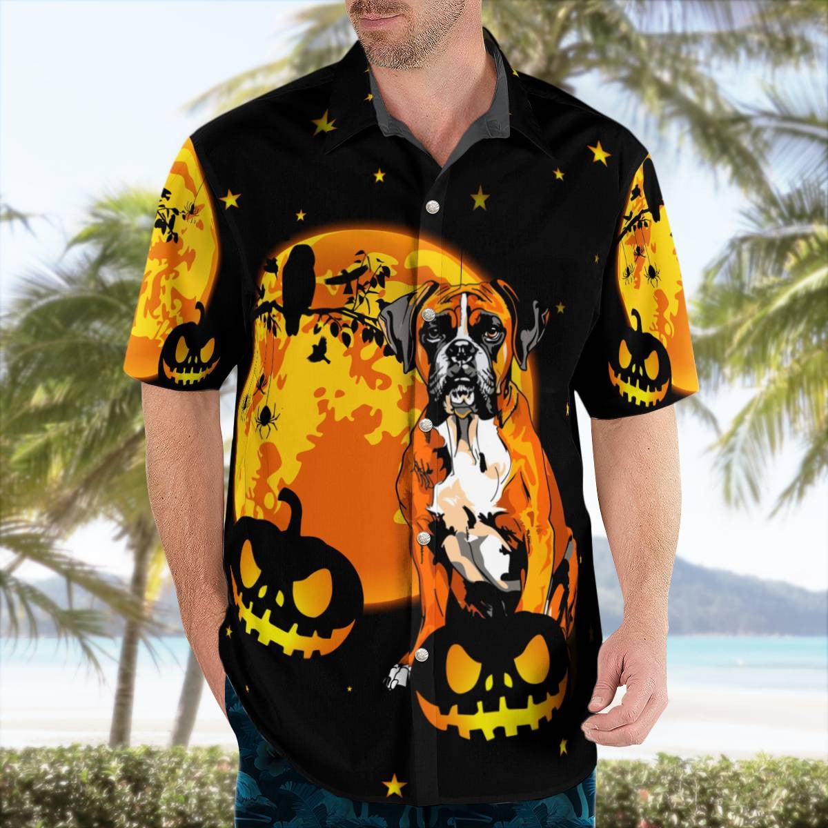 Boxer Halloween Hawaiian Shirt Unique Gifts Ideas For Men Women