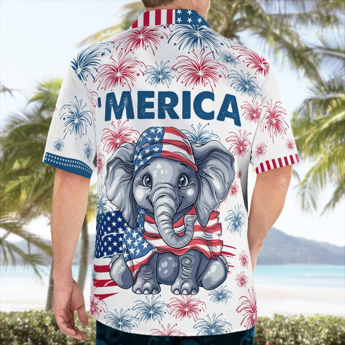 Elephant Hawaiian Shirt Unisex Streetwear Unique Gifts For Husband Dad