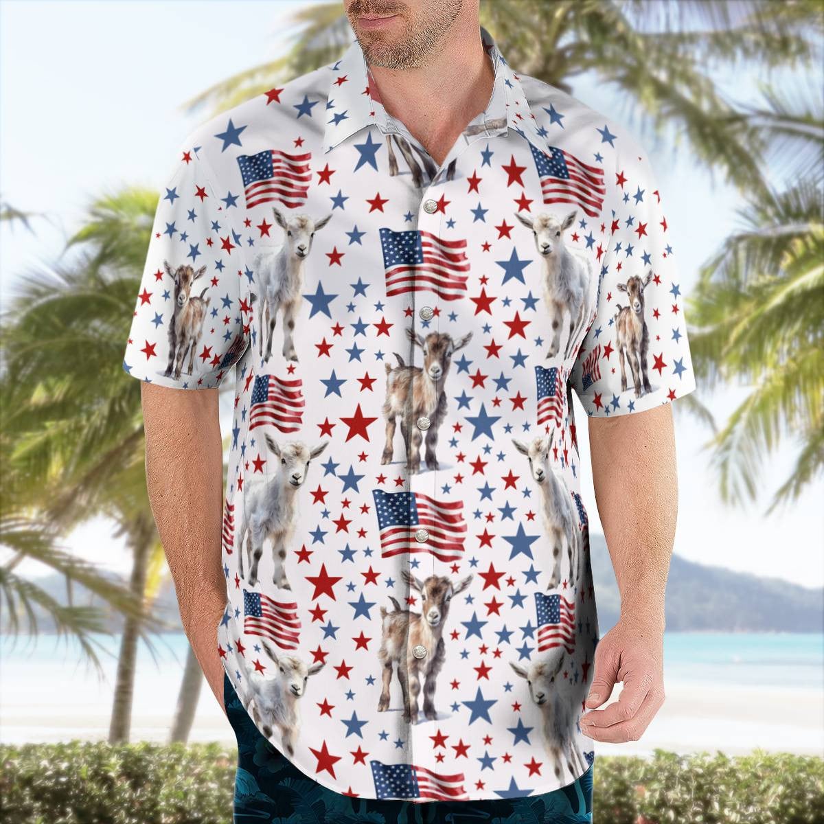 Goat Hawaiian Shirt Unisex Streetwear Unique Gifts For Him
