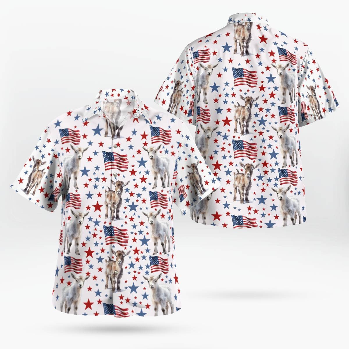 Goat Hawaiian Shirt Unisex Streetwear Unique Gifts For Him