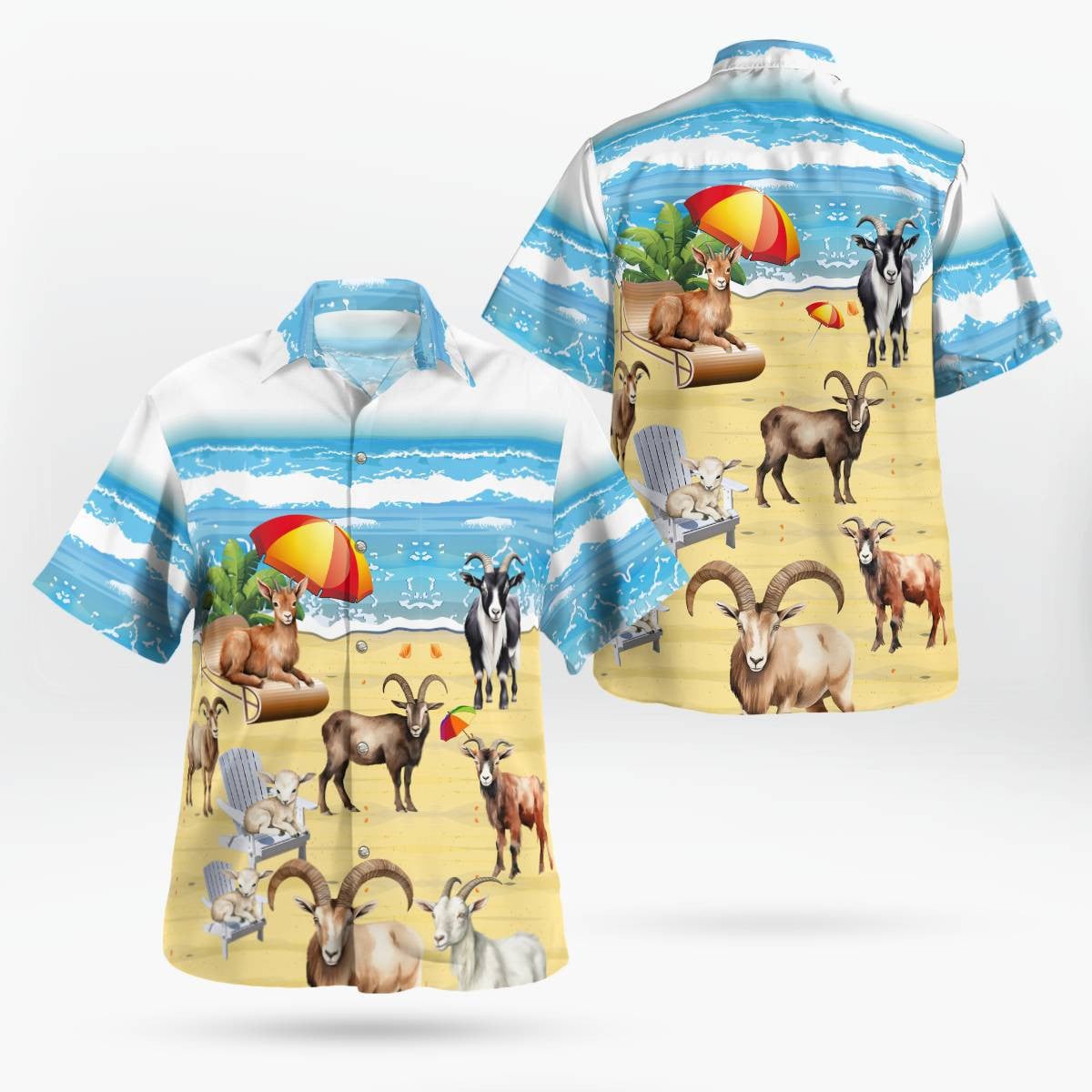 Goat Hawaiian Shirt Unisex Streetwear Best Gifts For Men Women