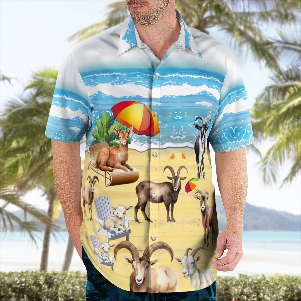 Goat Hawaiian Shirt Unisex Streetwear Best Gifts For Men Women