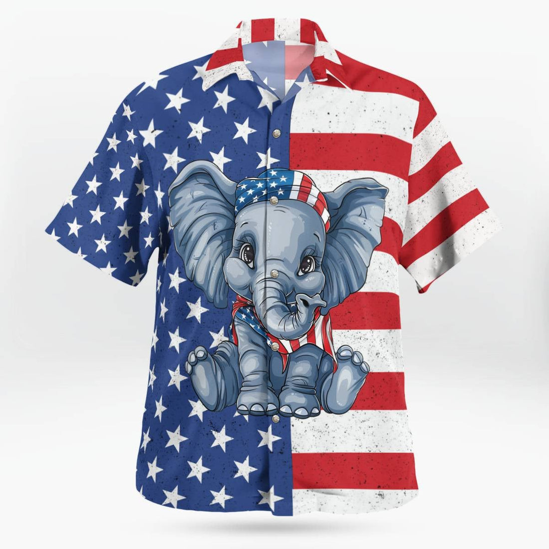 Elephant Hawaiian Shirt Unisex Streetwear Unique Gifts For Him