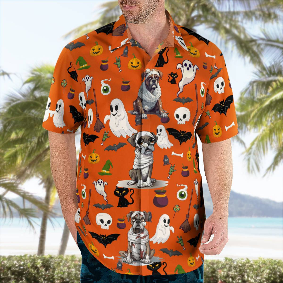 Premium Boxer Halloween Hawaiian Shirt Unique Birthday Gifts Ideas For Men Women