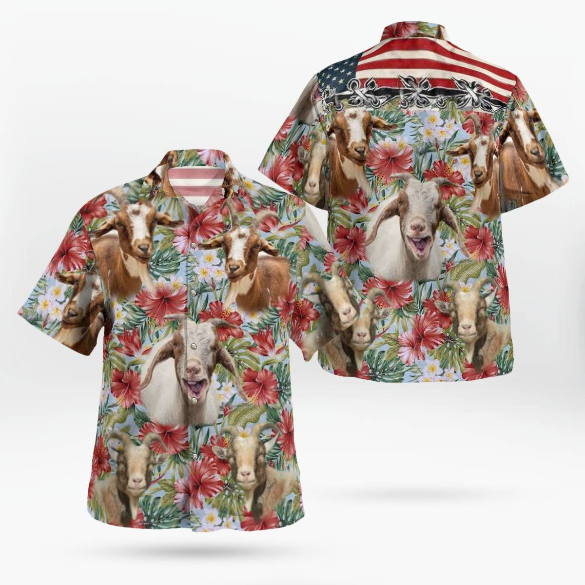 Goat Hawaiian Shirt Unisex Streetwear Unique Gifts For Goat Lovers