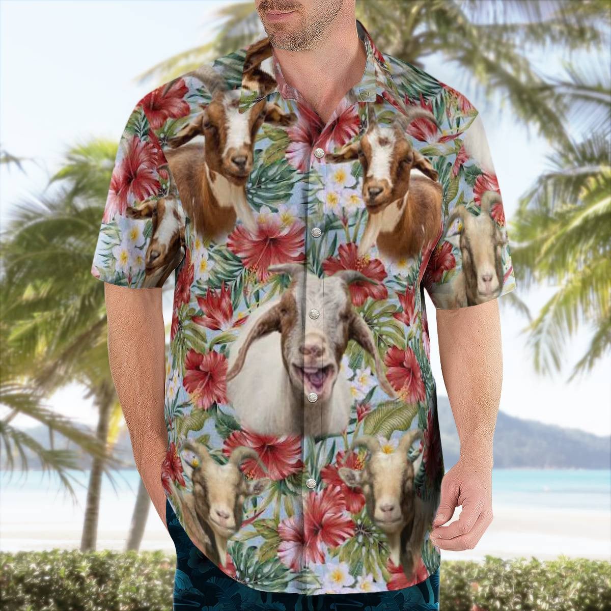 Goat Hawaiian Shirt Unisex Streetwear Unique Gifts For Goat Lovers