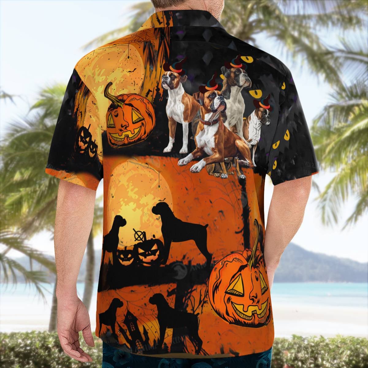 Boxer Halloween Hawaiian Shirt Unique Birthday Gifts Ideas For Animal Lovers